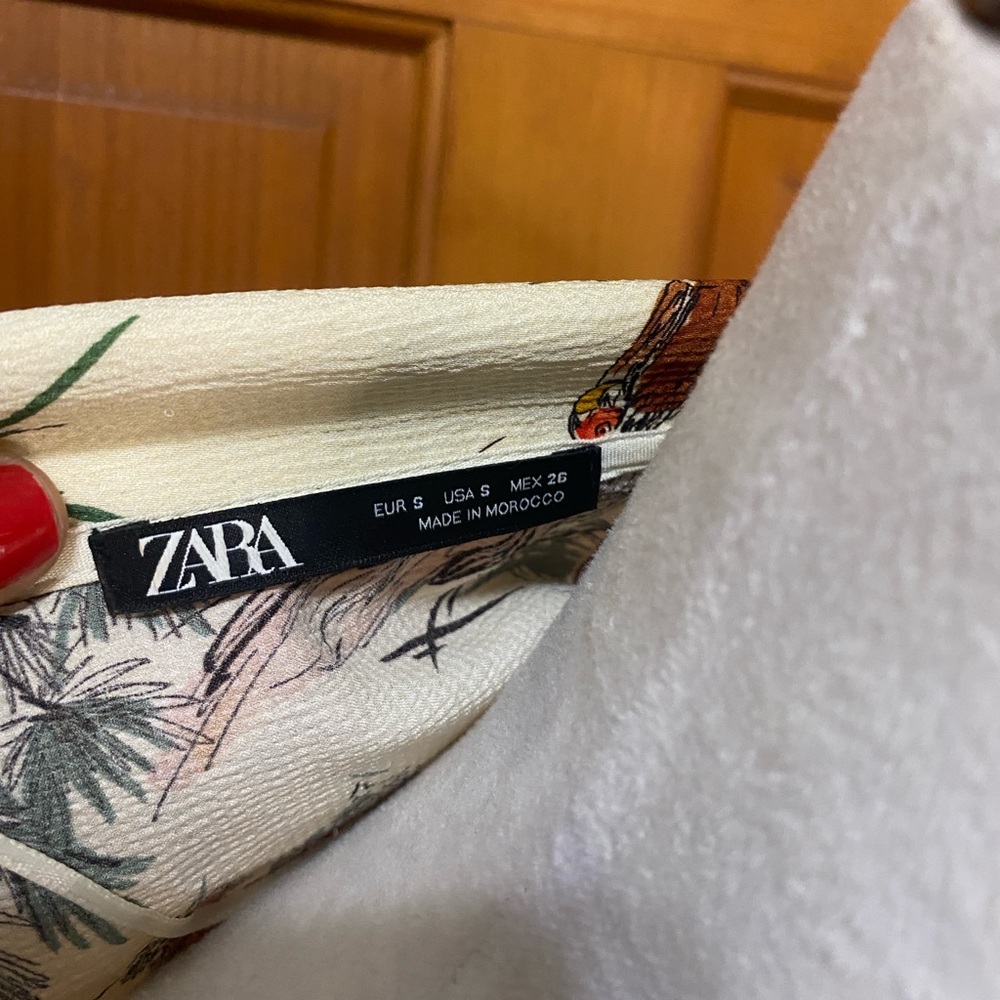Zara Birds Of Paradise Shirt Dress - Picture 4 of 4